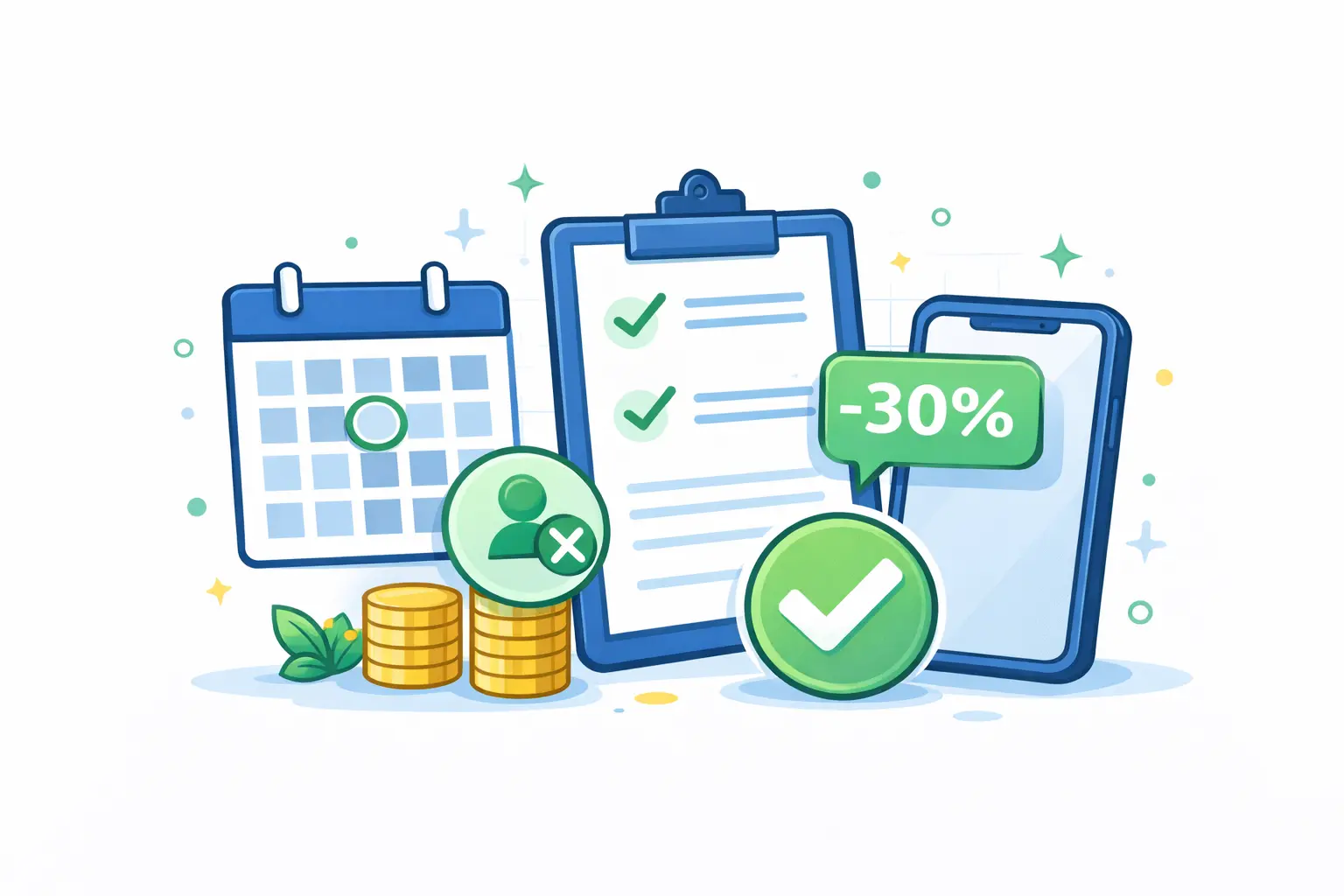 小型企业如何将客户爽约率降低 30%